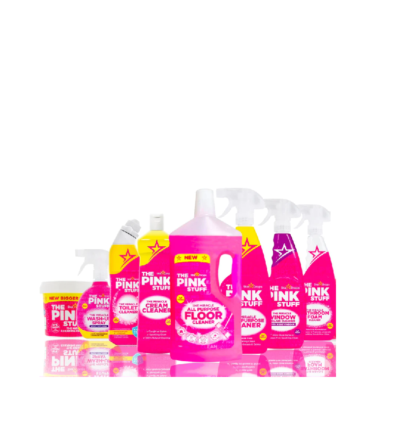 Stardrops - The Pink Stuff - Multi-Purpose Spray and Cream Cleaner Bundle (1 Multi-Purpose Spray, 1 Cream Cleaner)