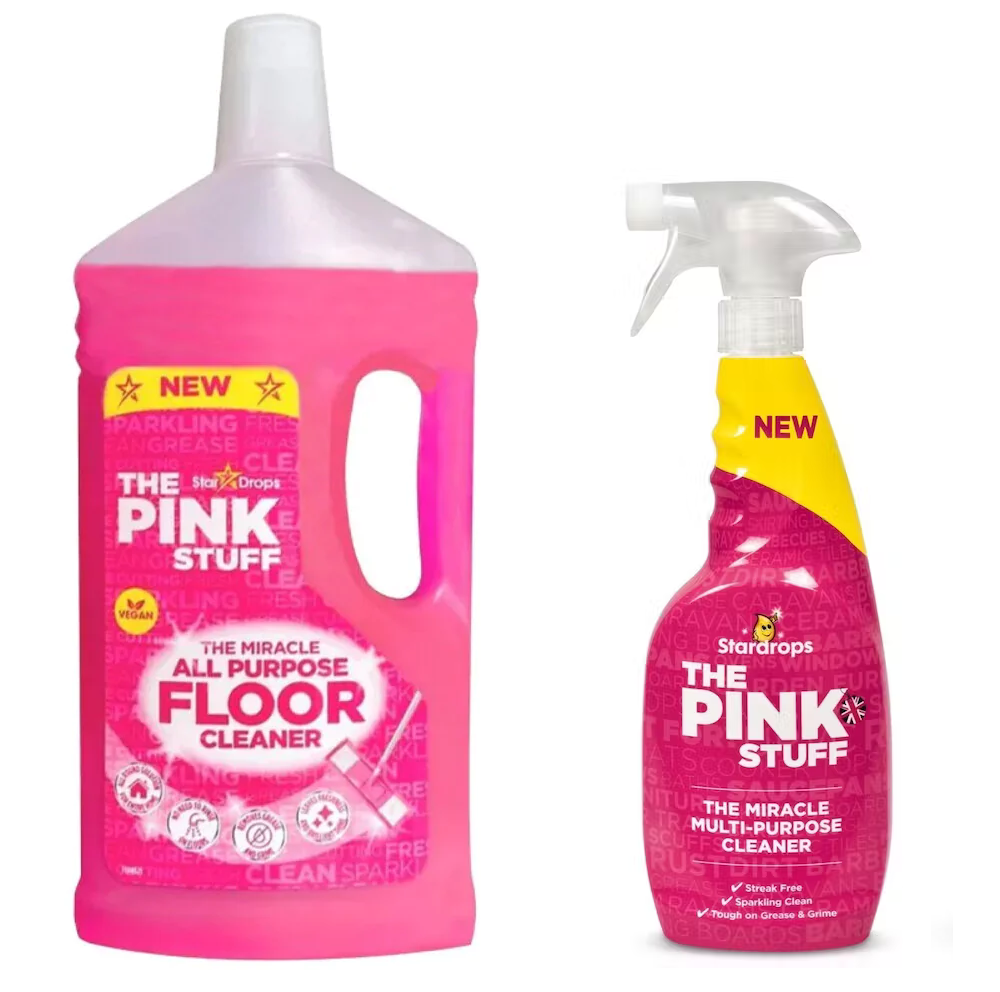Le kit de nettoyage des sols Pink Stuff – The Pink Stuff