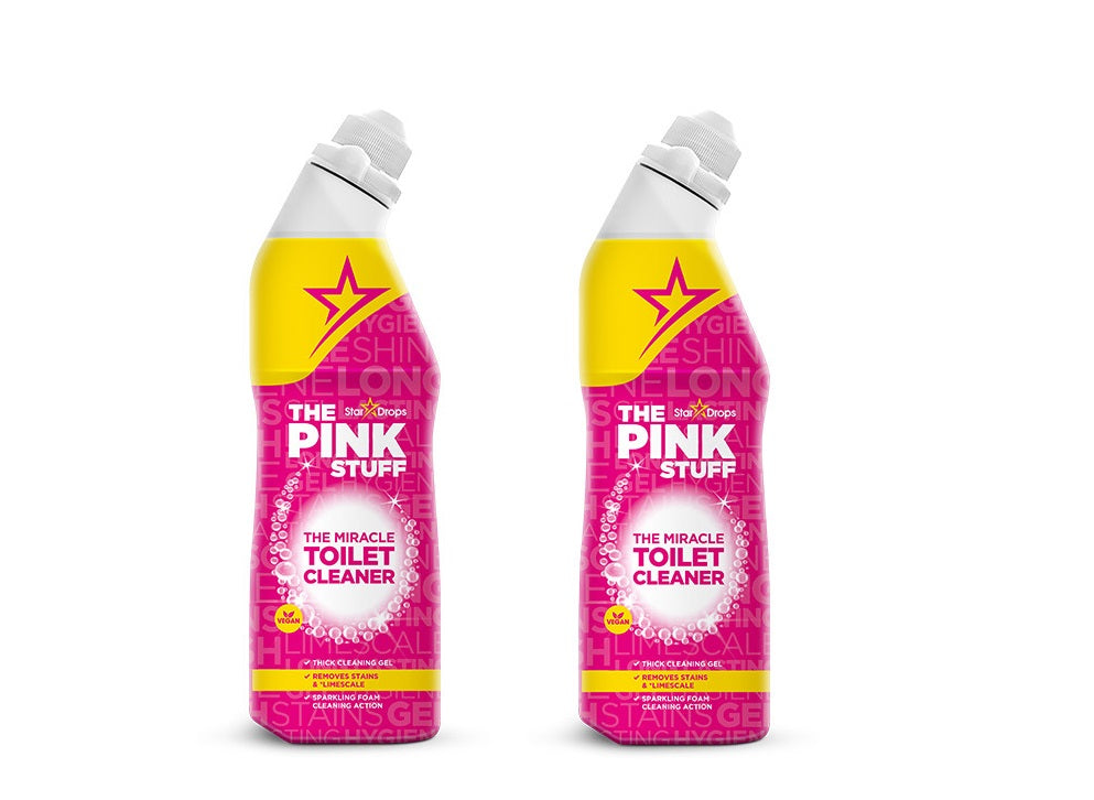 The Pink Stuff - 2x 750 ml - Stardrops Wonder Toilet Cleaner - THE Wonder Cleaner - Il detergente miracoloso