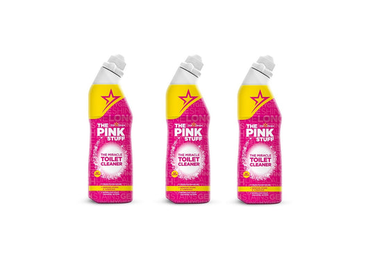 The Pink Stuff - 3x 750 ml - Wonder Toilet Cleaner - THE Wonder Cleaner - The Miracle Cleaner