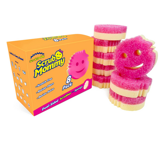 Paquete económico de esponjas Scrub Mommy rosa - paquete de 8
