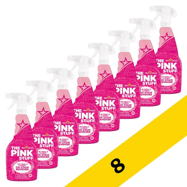 The Pink Stuff Oxi Smacchiatore Spray 500 ml - Confezione da 8