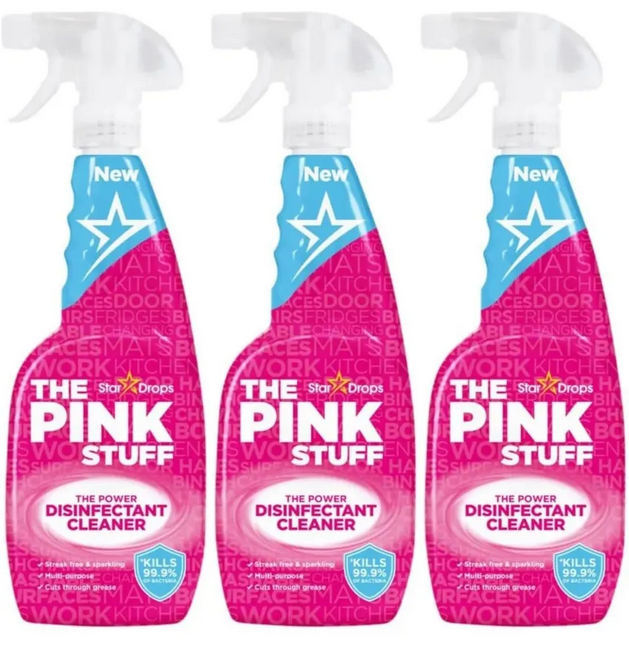 Spray disinfettante The Pink Stuff - 850 ml - confezione da 3