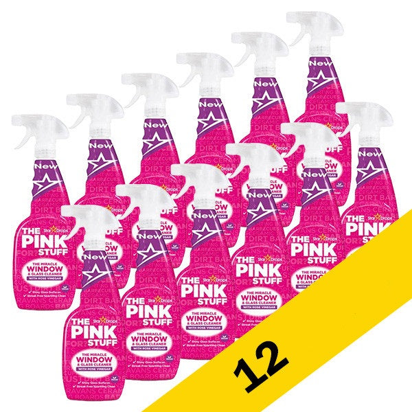 Le nettoyant pour vitres Pink Stuff 750 ml - paquet de 12