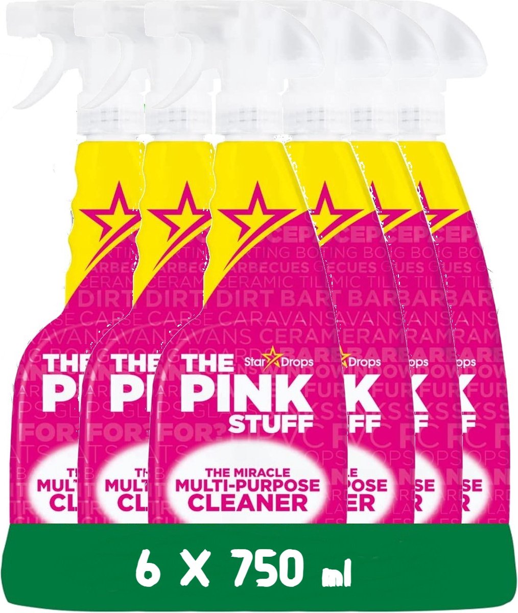 The Pink Stuff All-purpose Cleaner Spray - 6 x 750 ml opakowanie ekonomiczne - przyjazny dla środowiska