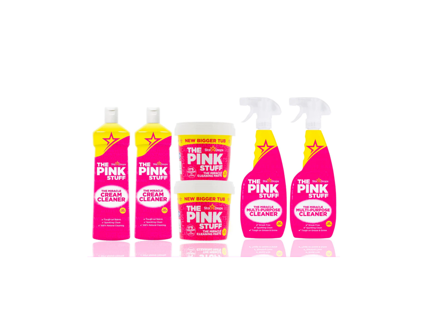The Pink Stuff Cleaning Bundle - 2x 850g di pasta, detergente in crema, multiuso