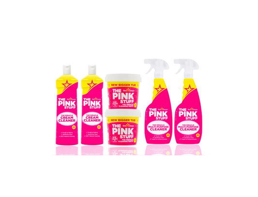 Stardrops The Pink Stuff Bundle - Detergente in crema 500ml + Pasta Pink  Stuff 850g + Spray detergente multiuso 750ml