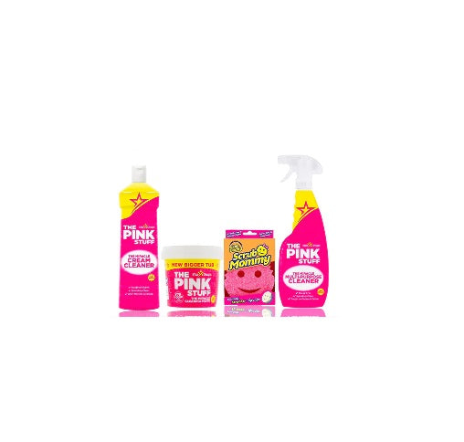 The Pink Stuff - My First Bundle - 1x 850g paste, cream cleaner, all-purpose cleaner, scrub mommy