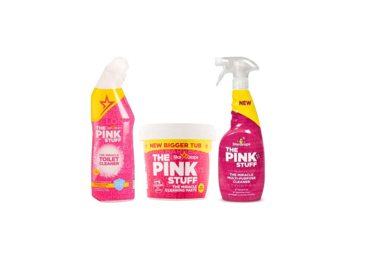 Stardrops Ultra Pinkstuff Pack - Cleaning paste 850 grams + Toilet Gel + Multi Cleaning Spray